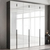 تصویر کمد لباس درب هایگلاس فوبورو مدل KB740 