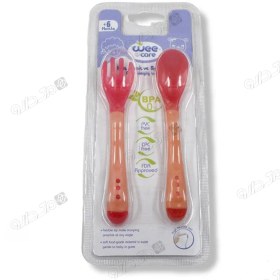 تصویر خرید قاشق و چنگال حساس به حرارت U204 وی کر برای +6 ماه 