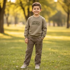 تصویر ست بلوز شلوار مجلسی کتان پسرانه،مناسب کودک تانوجوان |بچگانه 