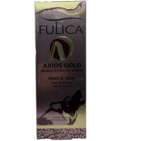 تصویر سرم روغنی براق کننده موی سر حاوی روغن آرگان فولیکا | Fulica Axios Gold Absolute Hair Oil-Serum 