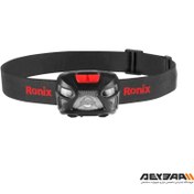 تصویر چراغ پیشانی رونیکس مدل RH4286 ۳ وات با حسگر حرکت و ۱۲۰ لومن 
