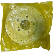 تصویر دیسک ترمز جلو کیا کارنز سوراخ دار خنک شونده برند کاردینال - مصباح ترمز 