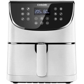 تصویر سرخ کن 5.4 لیتر Cosori Air Fryer With 100 Recipes Cookbook Max XL مدل CP208-AF - ار سال 20 روز کاری ا COSORI Air Fryer with 100 Recipes Cookbook,1700W Max XL 5.5 L Digital Touchscreen Air Fryers Oven with 11 Presets, Oil Free Hot Cooker, Nonstick Basket, BPA&PFOA Free, White COSORI Air Fryer with 100 Recipes Cookbook,1700W Max XL 5.5 L Digital Touchscreen Air Fryers Oven with 11 Presets, Oil Free Hot Cooker, Nonstick Basket, BPA&PFOA Free, White