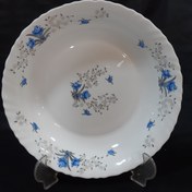 تصویر دیس گود پارس اپال طرح رومانتیک گل آبی سایز ۱۲۰ 