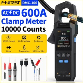 تصویر مولتی متر کلمپی هوشمند FNIRSI مدل DMC-100 