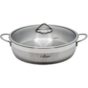 تصویر تابه استیل سایز 32 یونیک کد 9947 Unique Steel Pan Size 32 Code 9947