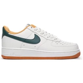 تصویر کتونی نایک ایرفورس 1 لو کرم سفید سبز Nike Air Force 1 Low Cream White Green 