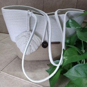 تصویر کیف ساحلی قیطان دوزی 