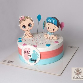 تصویر کیک تعیین جنسیت | کد: ZNB-13VT 