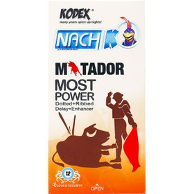 تصویر کاندوم تاخیری مدل ماتادور ناچ کدکس 12 عددی ا Kodex Nach Matador Most Power Condom 12 Pcs Kodex Nach Matador Most Power Condom 12 Pcs