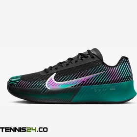 تصویر کفش تنیس مردانه نایک NikeCourt Air Zoom Vapor 11 Attack PRM- مشکی/سبز 