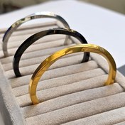 تصویر دستبند استیل بنگل پیچ 