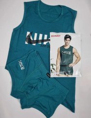 تصویر ست آستین حلقه و شورت نیم پا سایز لارج /ایکس لارج/دوایکس لارج 