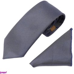 تصویر ست کراوات و دستمال جیب مردانه نسن آکسفورد کد S5 