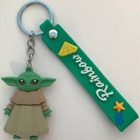 تصویر جاکلیدی بیبی یودا Silicone keychain made in Iran