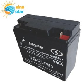 تصویر باتری 12 ولت 18 آمپر صبا باتری مدل 12V-18Ah سلد اسید RECHARGEABLE SEALED BATTERY