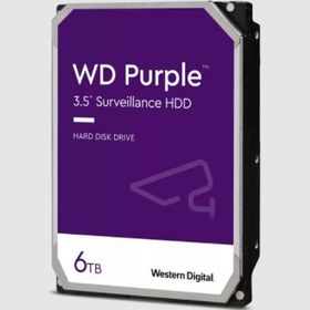 تصویر هارد دیسک اینترنال وسترن دیجیتال سری بنفش ظرفیت 6 ترابایت (غیر اصل) Western Digital Purple Internal Hard Disk 6TB