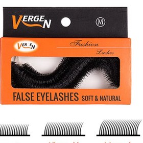 تصویر مژه مصنوعی متری 50عددی E112 M 12 ورژن Vergen E112 M 12 Eyelash 50pcs