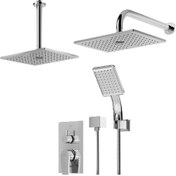 تصویر شیر حمام توکار شودر مدل رومر پلاس ABS | تیپ 3 رنگ کروم براق 