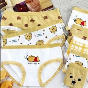 تصویر شورت زنانه کد ۱ تا ۵ طرح فانتزی عروسکی تدی ۳ عددی 