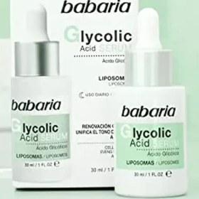 تصویر سرم بازسازی کننده پوست باباریا حاوی گلیکولیک اسید حجم 30 میل BABARIA GLYCOLIC ACID ANTI AGING FACE SERUM FOR ALL SKIN TYPE 30 ML