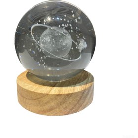 تصویر گوی کریستالی طرح زحل کد A100 