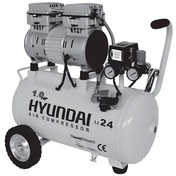 تصویر کمپرسور باد هیوندای مدل 1024 ظرفیت ۲۵ لیتر سایلنت 