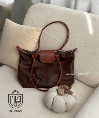 تصویر کیف بزرگ لانگ چمپ با پارچه چرمی وارداتی 