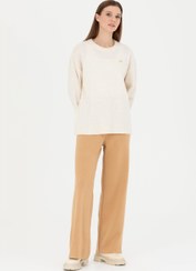 تصویر شلوار زنانه کرم ملانژ یو اس پولو 