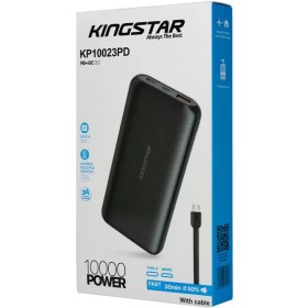 تصویر پاوربانک کینگ استار مدل KP10023PD ظرفیت 10000 میلی آمپر ساعت ا King Star KP10023PD 10000 mah power bank King Star KP10023PD 10000 mah power bank