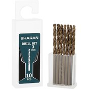 تصویر مجموعه 10 عددی مته کبالت سایز 3 میلی‌متر شاران مدل SH‑DB30 