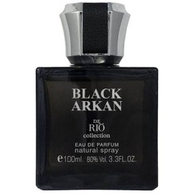 تصویر ادوپرفیوم مردانه Black Arkan حجم 100میل ریو کالکشن Rio Collection Black Arkan Eau De Parfum For Men 100ml