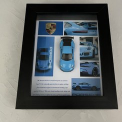 تصویر تابلو سه بعدی طرح ماشین پورشه 