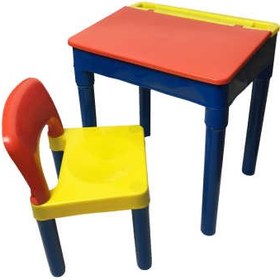 تصویر میز و صندلی تحریر کودک الوند پلاستیک مدل پویا 