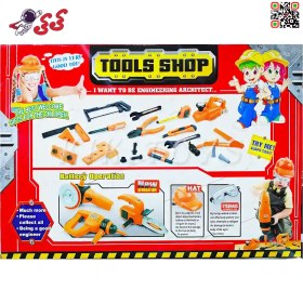 تصویر جعبه ابزار اسباب بازی کارگاهی با اره موتوری TOOLS SET 1313 