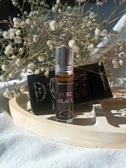 تصویر عطر مردانه Pure Black با رایحه تند حجم 6 میلی لیتر Pure Black