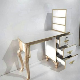 تصویر میز ناخن تک نفره همراه استند مشکی و سفید ارسال به سراسر ایران هزینه ارسال به عهده ی خود مشتری می باشد 