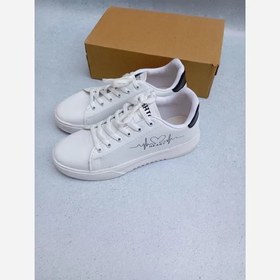 تصویر کتانی زنانه ونس مدل ضربان قلب رنگ مشکی سایز ۴۰ و ۳۹ 