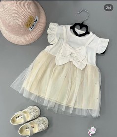 تصویر پیراهن حریر ۱۶۳ - کرم / XL 