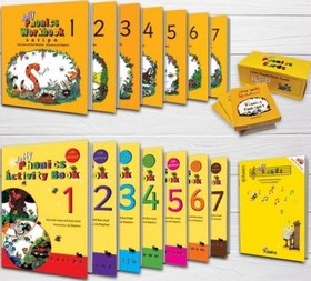 تصویر پک کامل کتاب و فلش کارت جولی فونیکس Jolly Phonics 