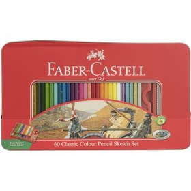 تصویر مداد رنگی 60 رنگ فابر-کاستل مدل Sketch
Faber-Castell 60 Sketch Color Pencils 