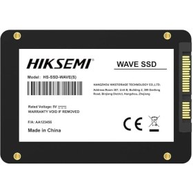 تصویر حافظه SSD اینترنال هایک سمی مدل Wave(S) با ظرفیت 512 گیگابایت Hiksemi Wave(S) 512GB SSD Internal Hard Drive