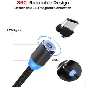 تصویر کابل تبدیل USB به microUSB/ لایتنینگ / تایپ سی آرسون مدل AN-M33 Arson AN-M33 USB to microUSB/Lightning/USB-C conversion cable