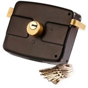 تصویر قفل حیاطی پنج ستاره کلید کامپیوتری با مقابلی 