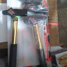 تصویر چکش فولادی مهندسی دسته طلایی 500 گرمی ALAMDAR TOOLS ساخته شده از فولاد آلیاژی 