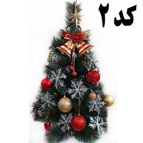 تصویر درخت کریسمس 90سانت تزییني کد 2 