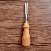 تصویر لویس دستی یا مغار شیارانداز با لبه 6 میلی‌متری مخصوص نازک کردن لبه چرم 