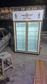 تصویر یخچال ایستاده ویترینی دو درب 