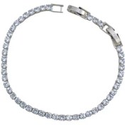 تصویر دستبند زنانه ژوپینگ مدل B4440 طرح تنیسی با نگین سفید 