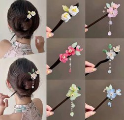 تصویر کانزاشی چوبی گل دار 355 